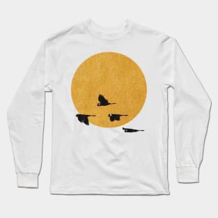 Cockatoo blazing sun Long Sleeve T-Shirt